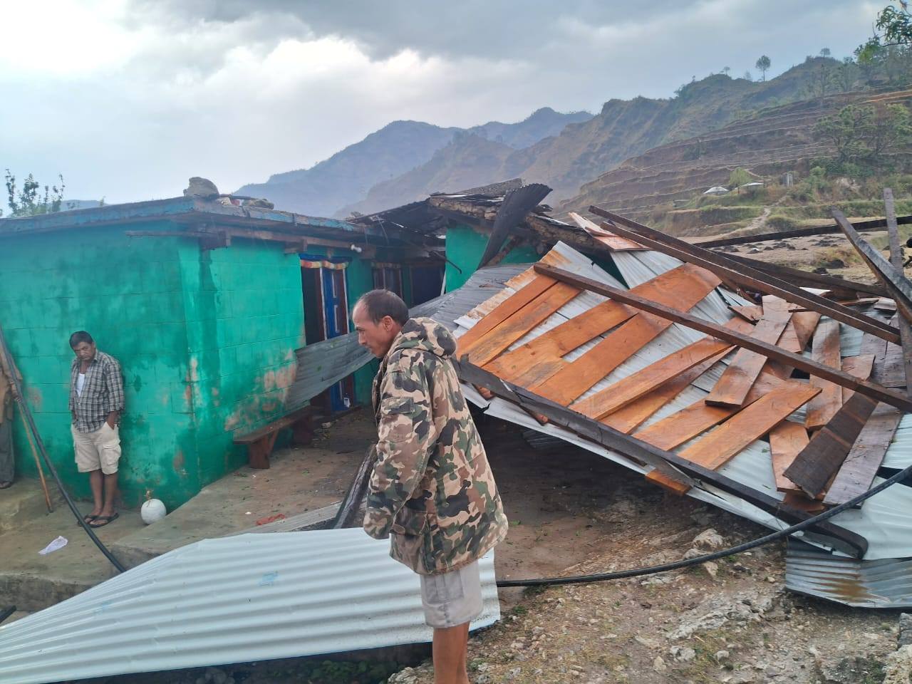 हावाहुरी र असिनासहितको बर्षाले बैतडीका विभिन्न स्थानमा क्षति