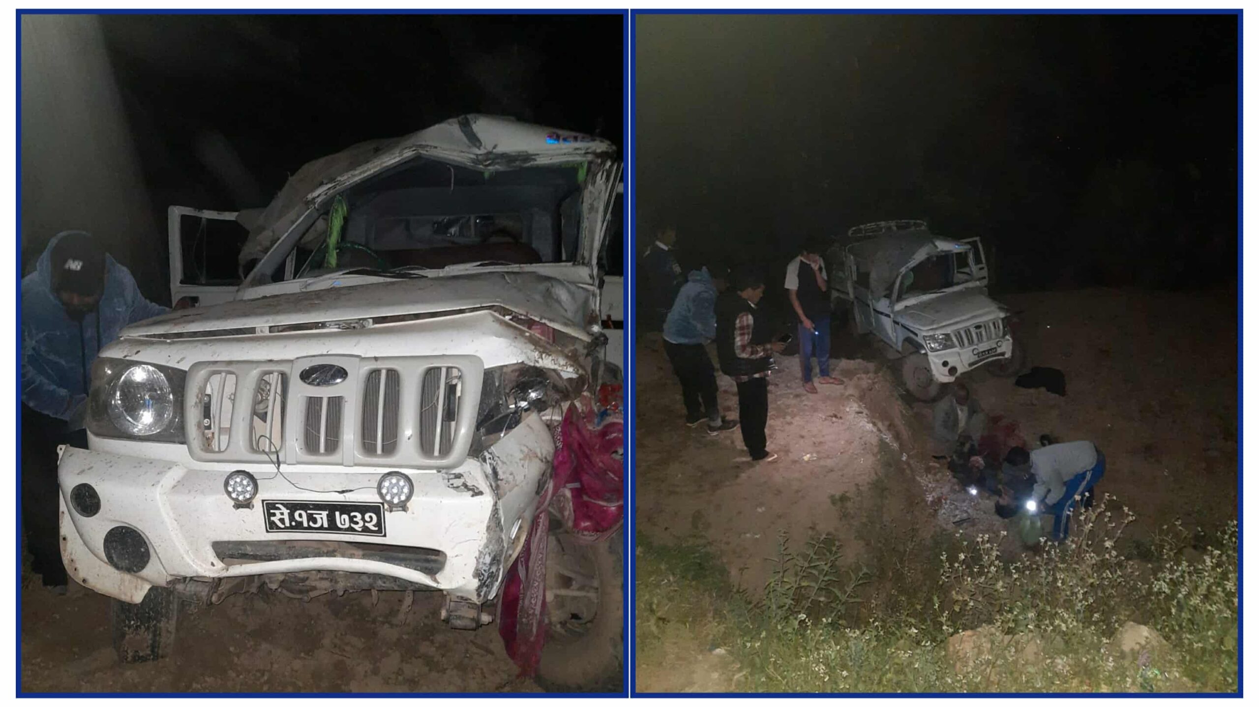 बैतडीमा जात्राबाट फर्किरहेका यात्रु बोकेको जिप दुर्घटना, एकको मृत्यु, चार घाइते