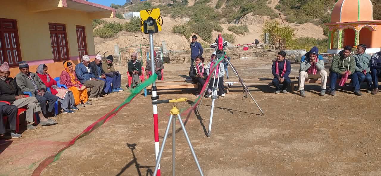 भूमी आयोग बैतडीद्वारा जग्गा नापजाँच सुरु