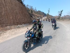 बैतडीमा निर्वाचन लक्षित संयुक्त मोटरसाइकल सुरक्षा गस्ती