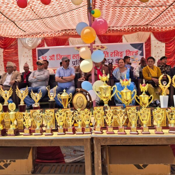 बैतडी जिल्ला स्तरीय राष्ट्रपति रनिङ शिल्ड प्रतियोगिताको उपाधी पुर्चौडीले जित्यो