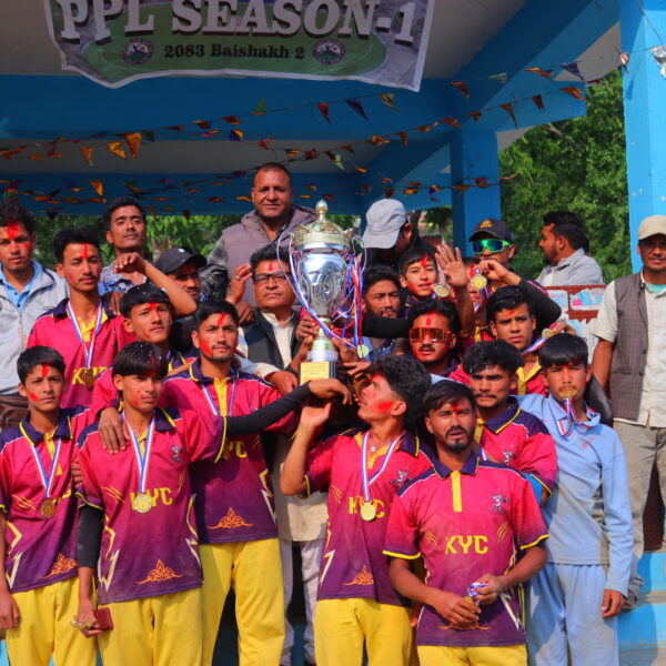 केवाइसीले जित्यो पुर्चाैडी प्रिमियर लिगको उपाधि