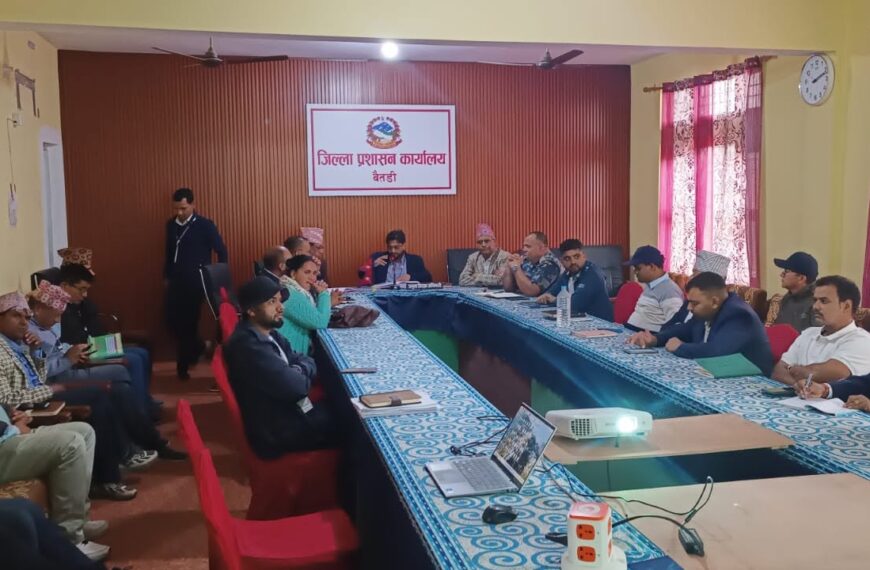 बैतडीमा ‘मनसुनजन्य विपद् पूर्वतयारी तथा प्रतिकार्य योजना’ स्वीकृत
